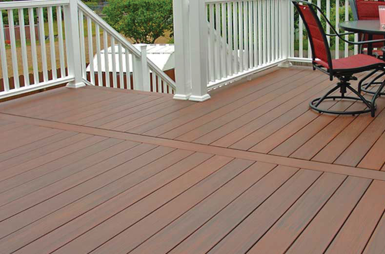 Wood-plastic composite deck board - SYMMETRY - fiberon LLC - wood look /  grooved / sustainable