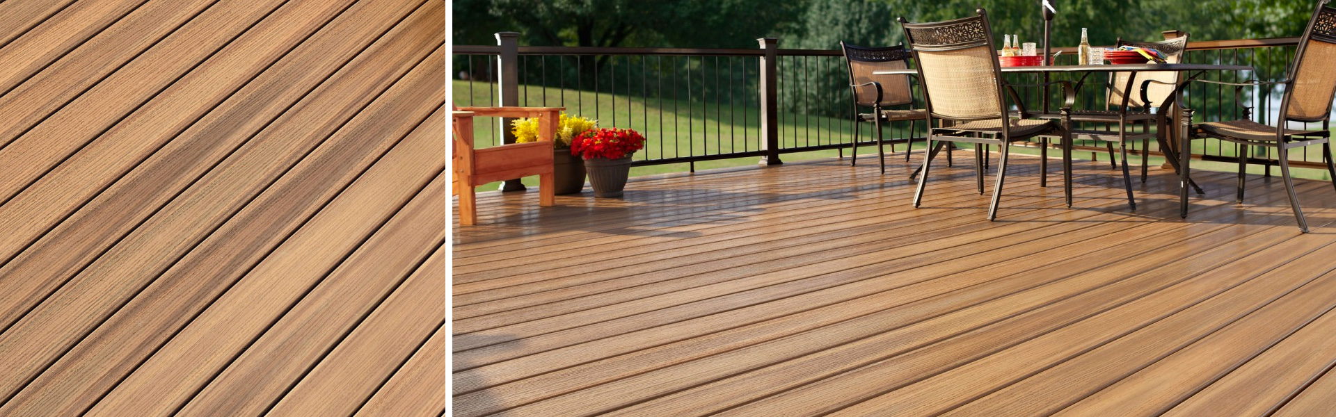 Wood-plastic composite deck board - SYMMETRY - fiberon LLC - wood